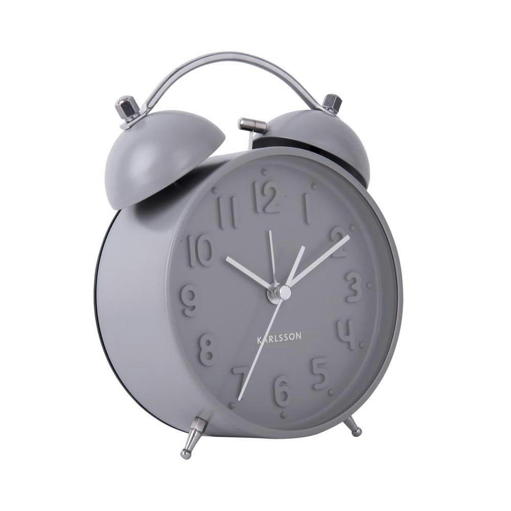 - Réveil iconic métal gris