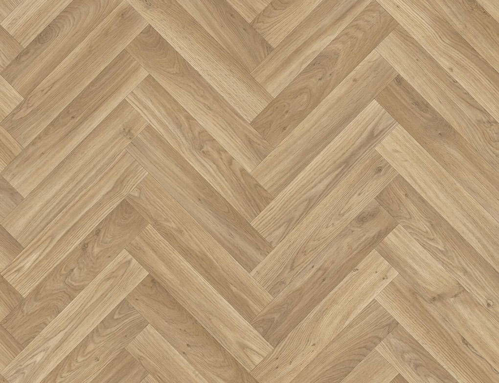 PVC Acht Fischgrät Beige 3m