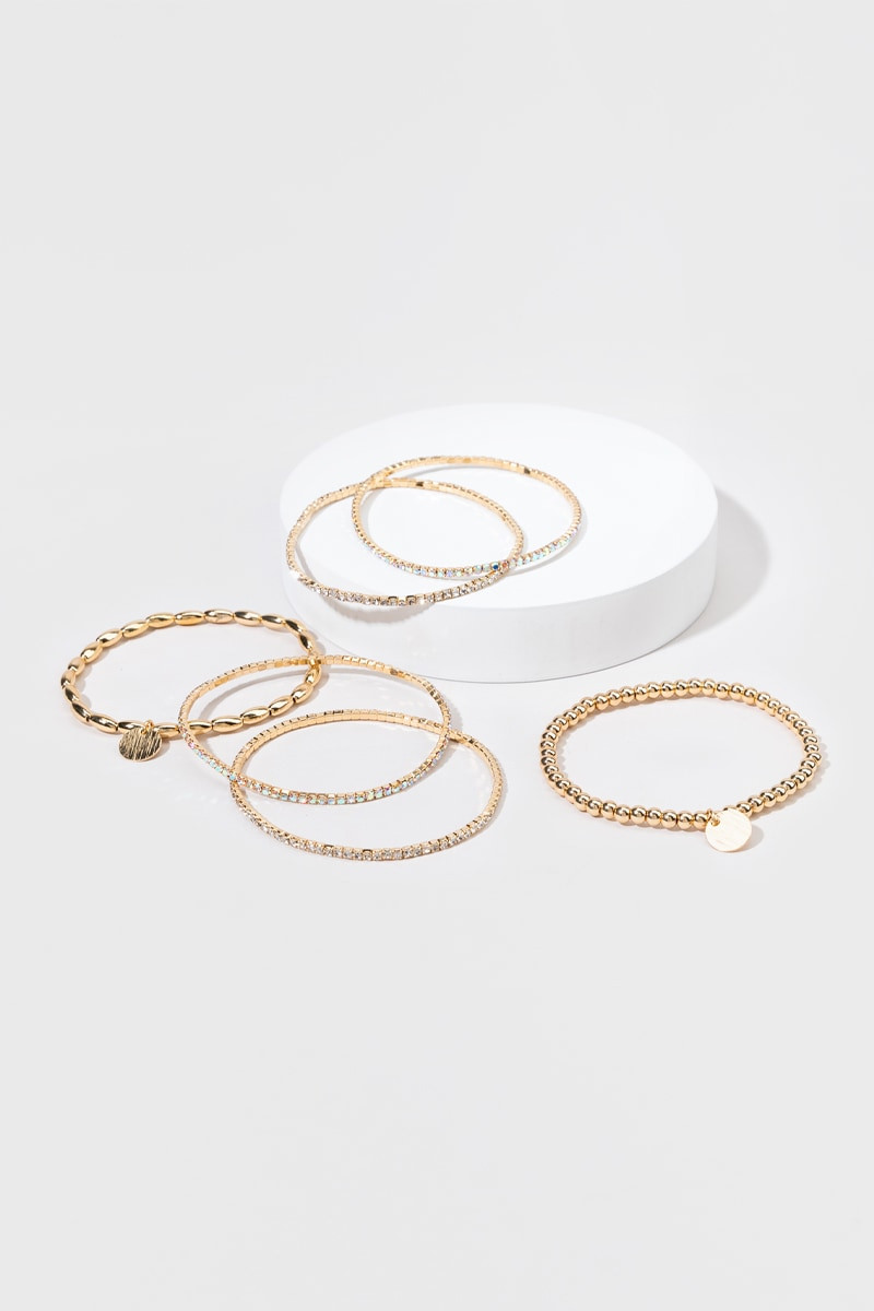 Tiana Cupchain Stretch Bracelet Set