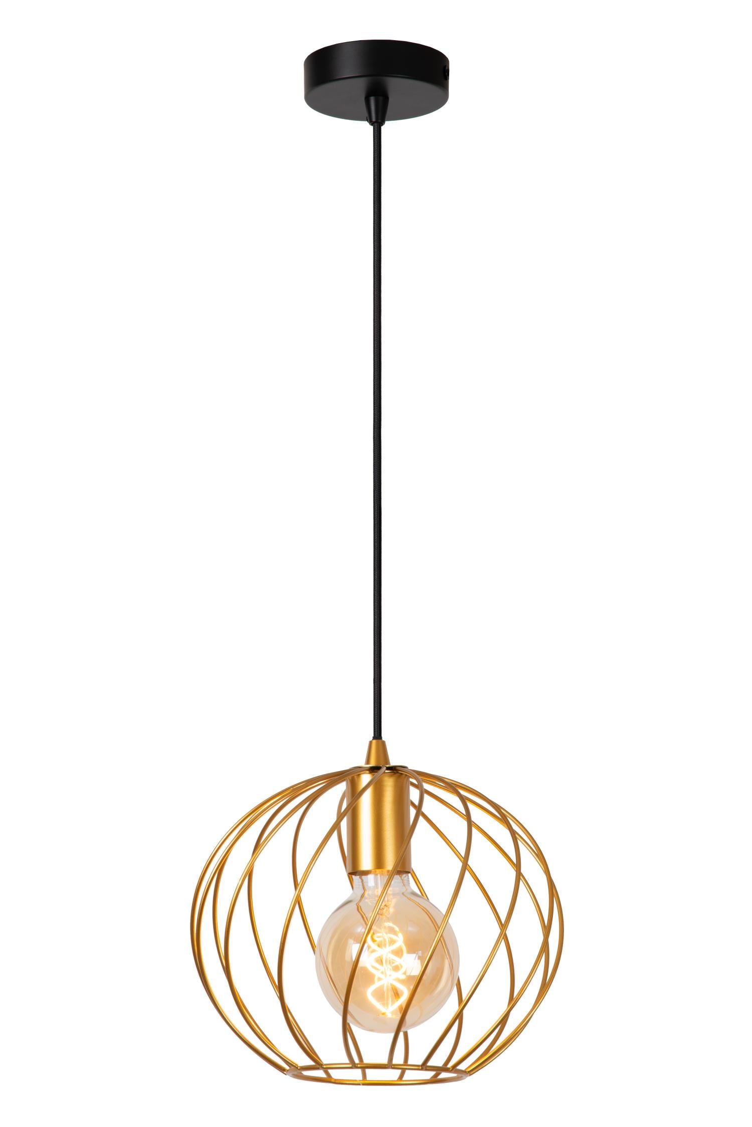 Lucide DANZA Hanglamp - Mat Goud   Messing