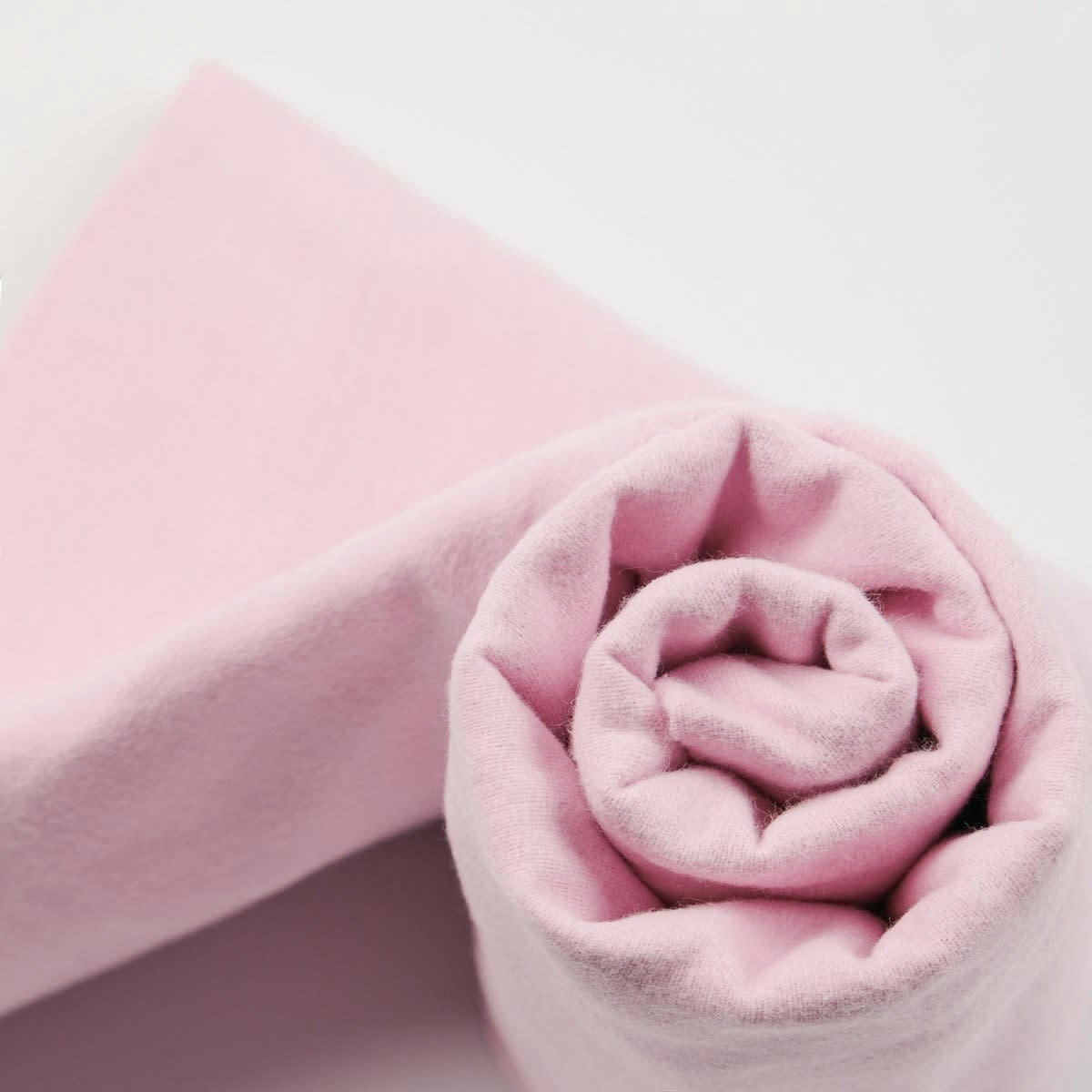 TOUDOUX - Drap housse flanelle en Molleton Rose 80x200 cm