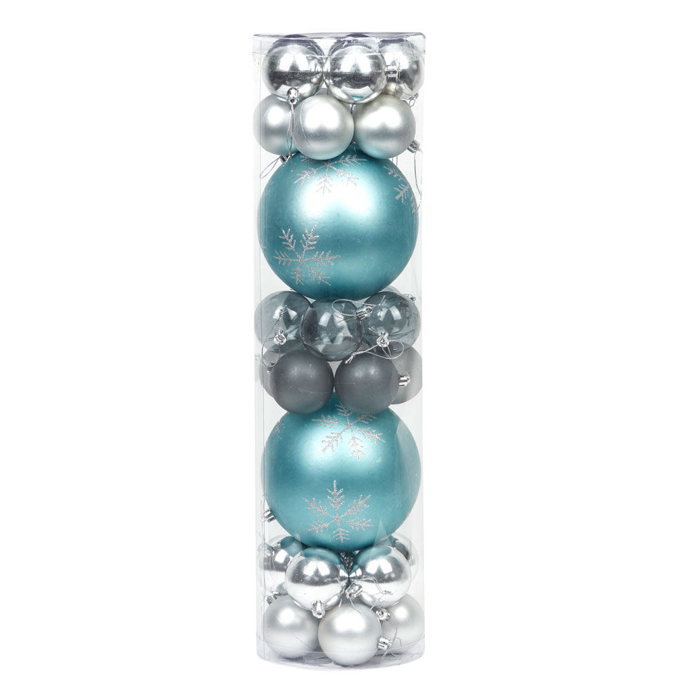 Boule de No&euml;l argent x 32