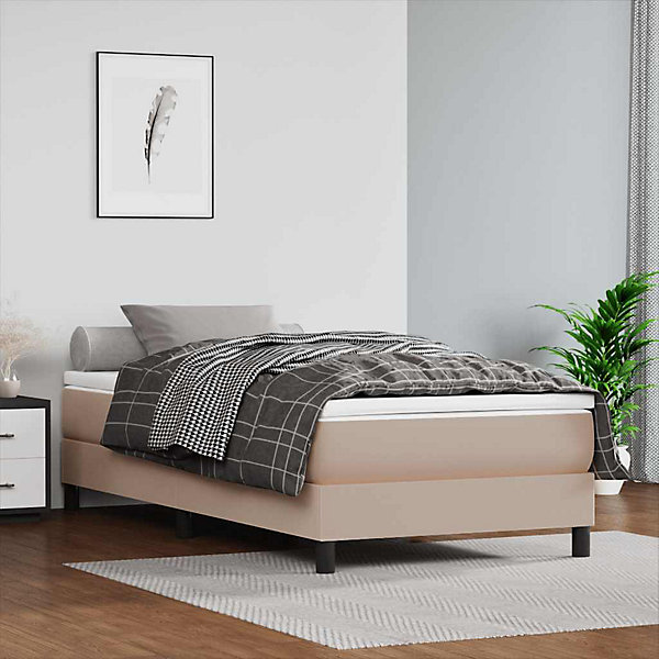 Matelas à ressorts ensachés pour enfants fermeté moyenne 80x160 cm similicuir vidaXL