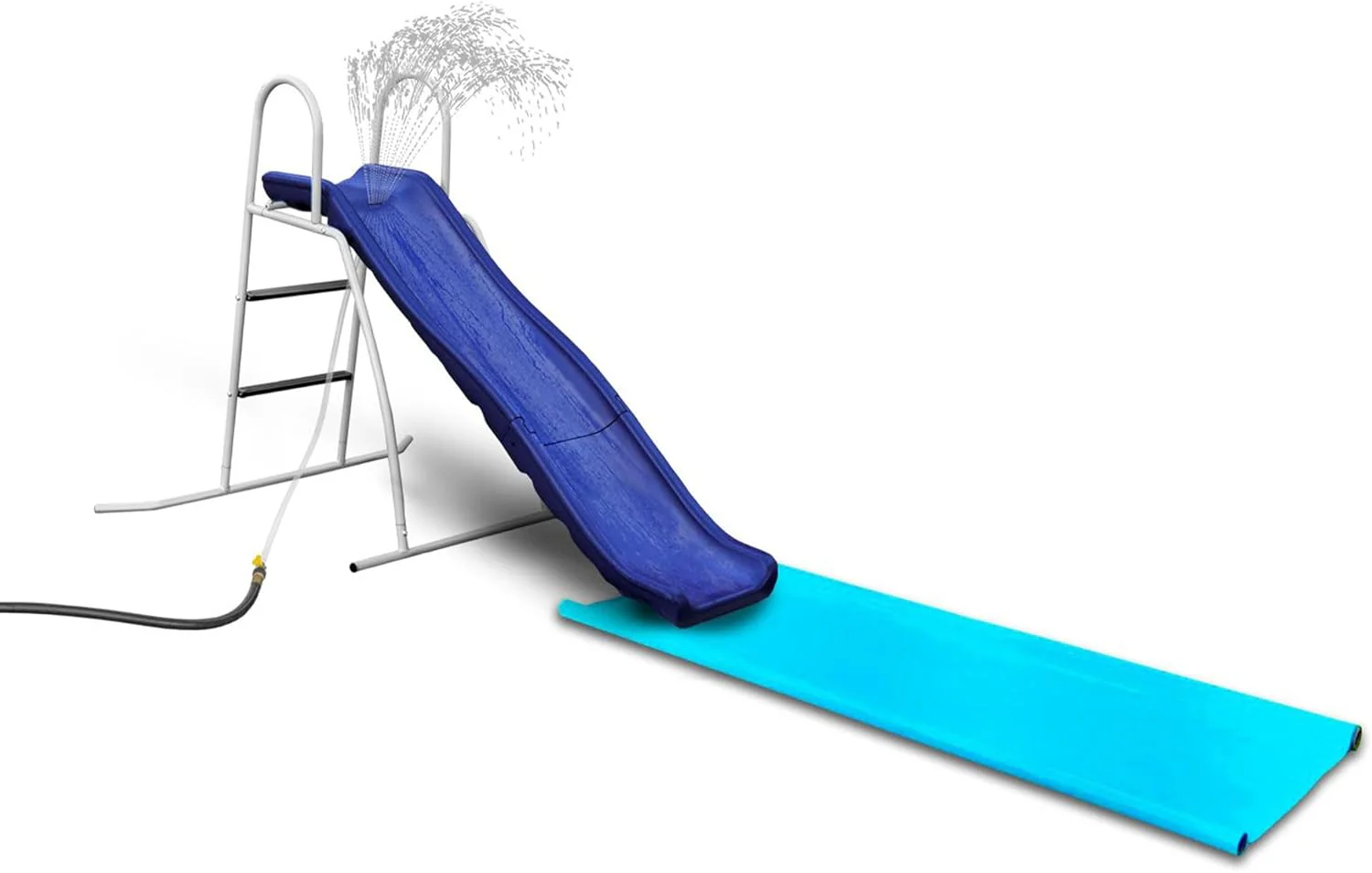 XDP Recreation 6 Foot Water Wave Slide with Built In Adjustable Sprinkler, Freestanding with Ground Pad and Hose Extension for Lawn Fun, Ages 3 to 8(Plus- 2025 Update)