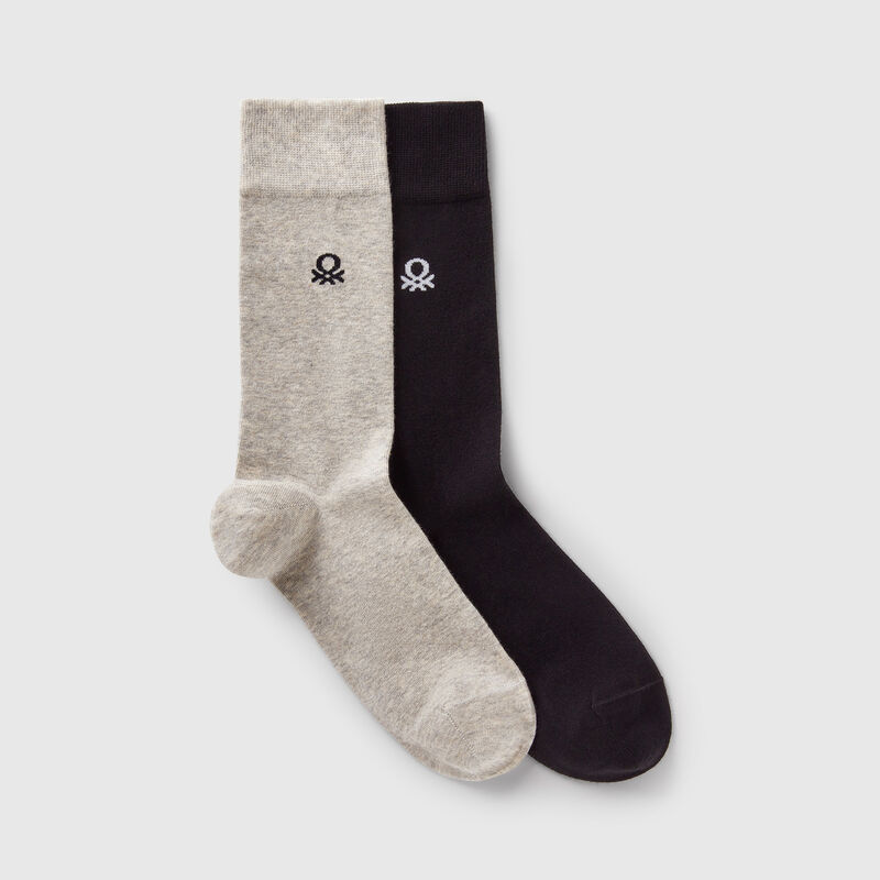 Set of two pairs of high socks