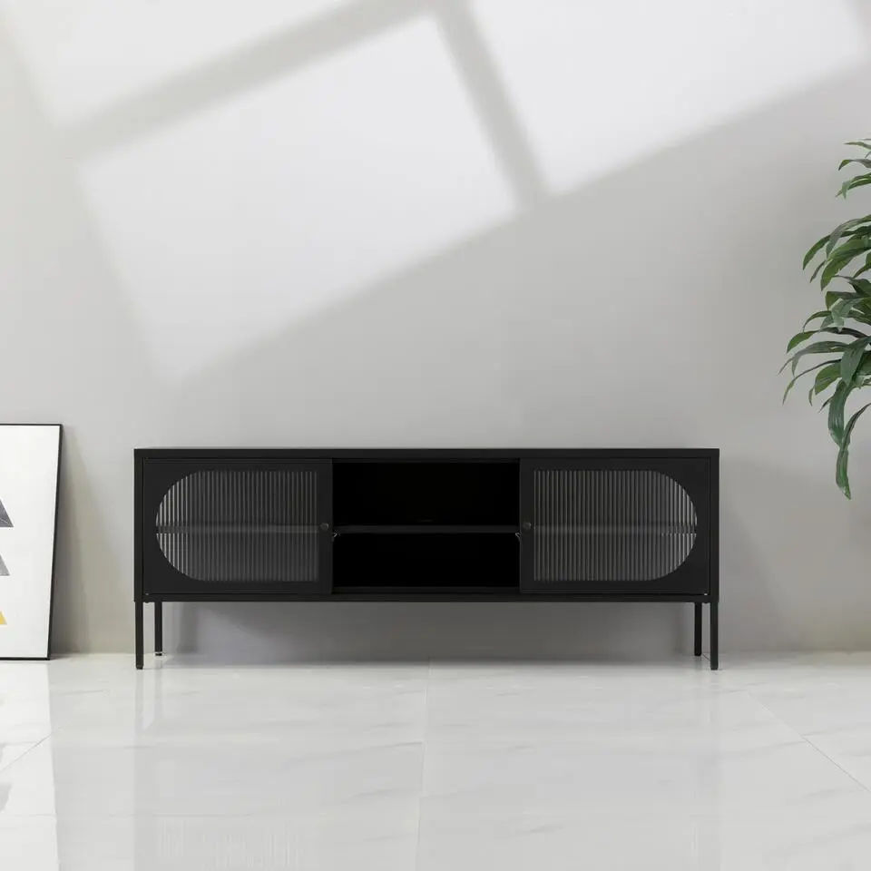 DS4U - Next Level industrieel metalen tv meubel - ovaal