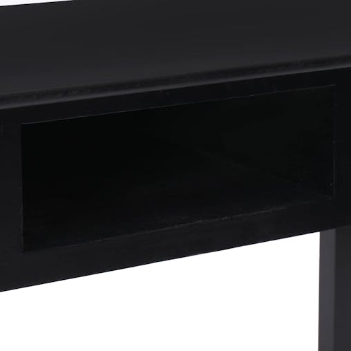 NNEVL Writing Desk Black 110x45x76 cm Wood