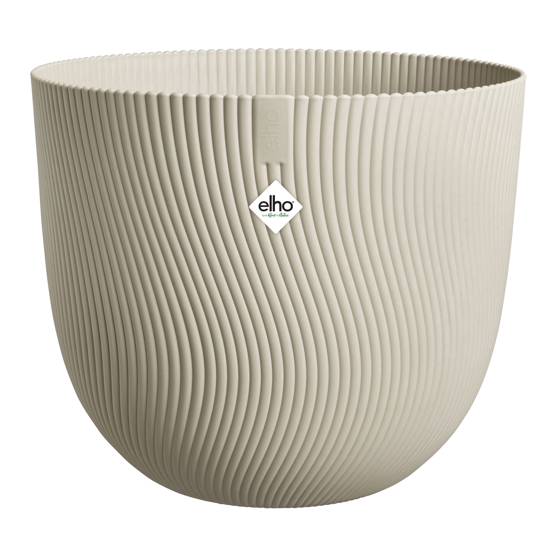 Elho Sereh Rond - Beige - Ø 39 x H 33 cm - Binnen en Buiten - 100% ger