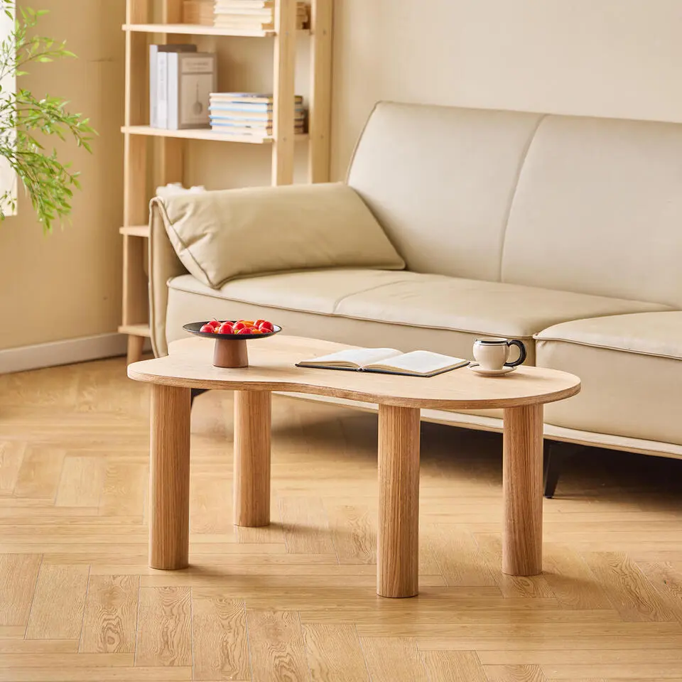 Scandinavische massief houten salontafel