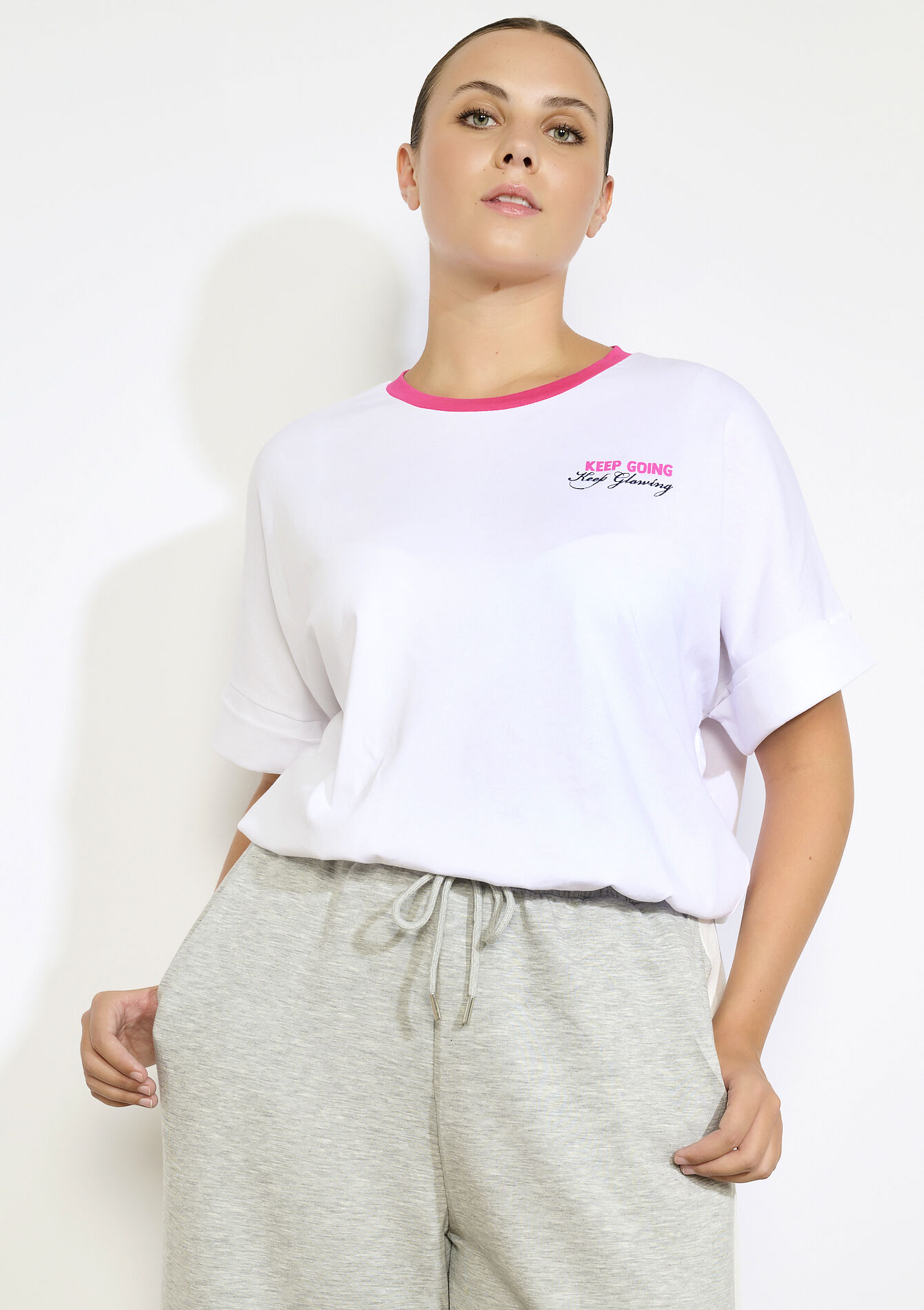 Sportief katoenen shirt