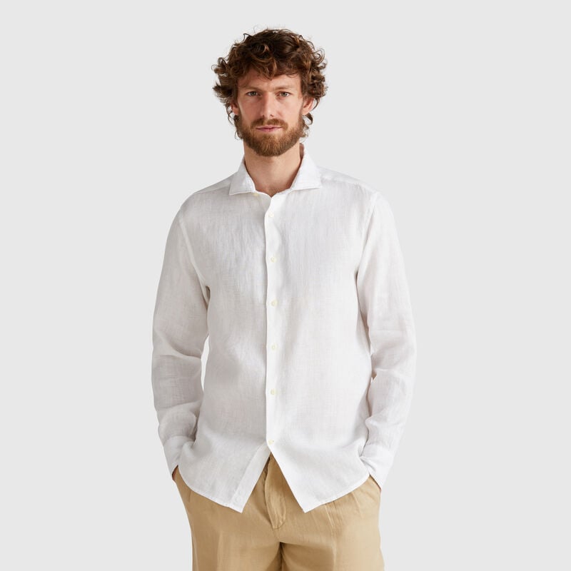 Shirt in pure linen