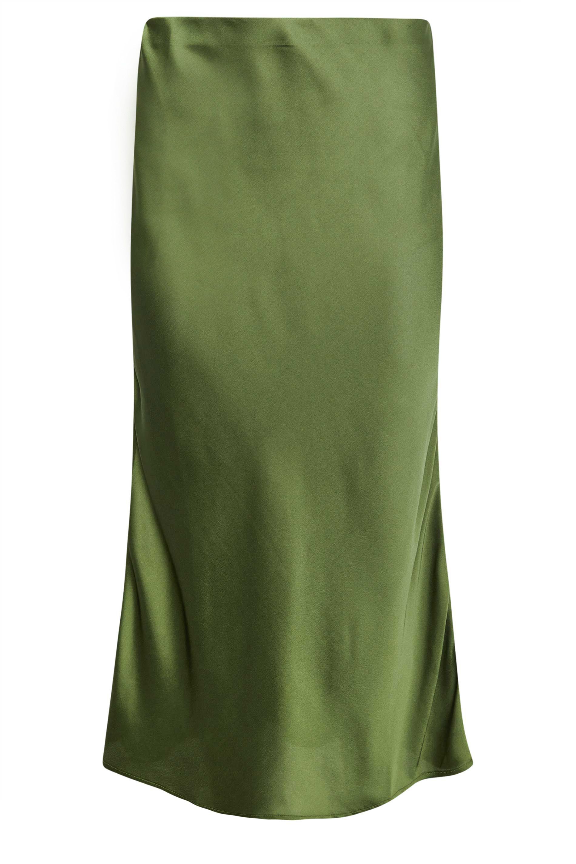 PixieGirl Petite Satin Midi Skirt