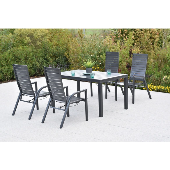 Gartenmöbel-Diningset »Siros«, 5 tlg., 4 Sitzplätze, Aluminium