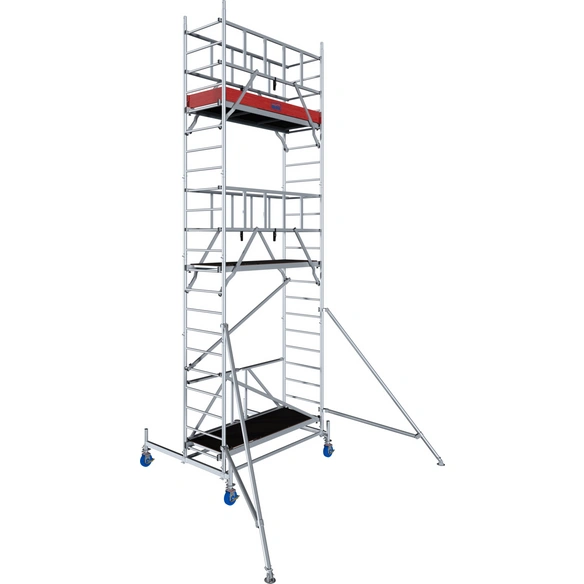 Faltgerüst »ProTec«, Arbeitshöhe: 6,80 m, max. 200 kg/m², Aluminium