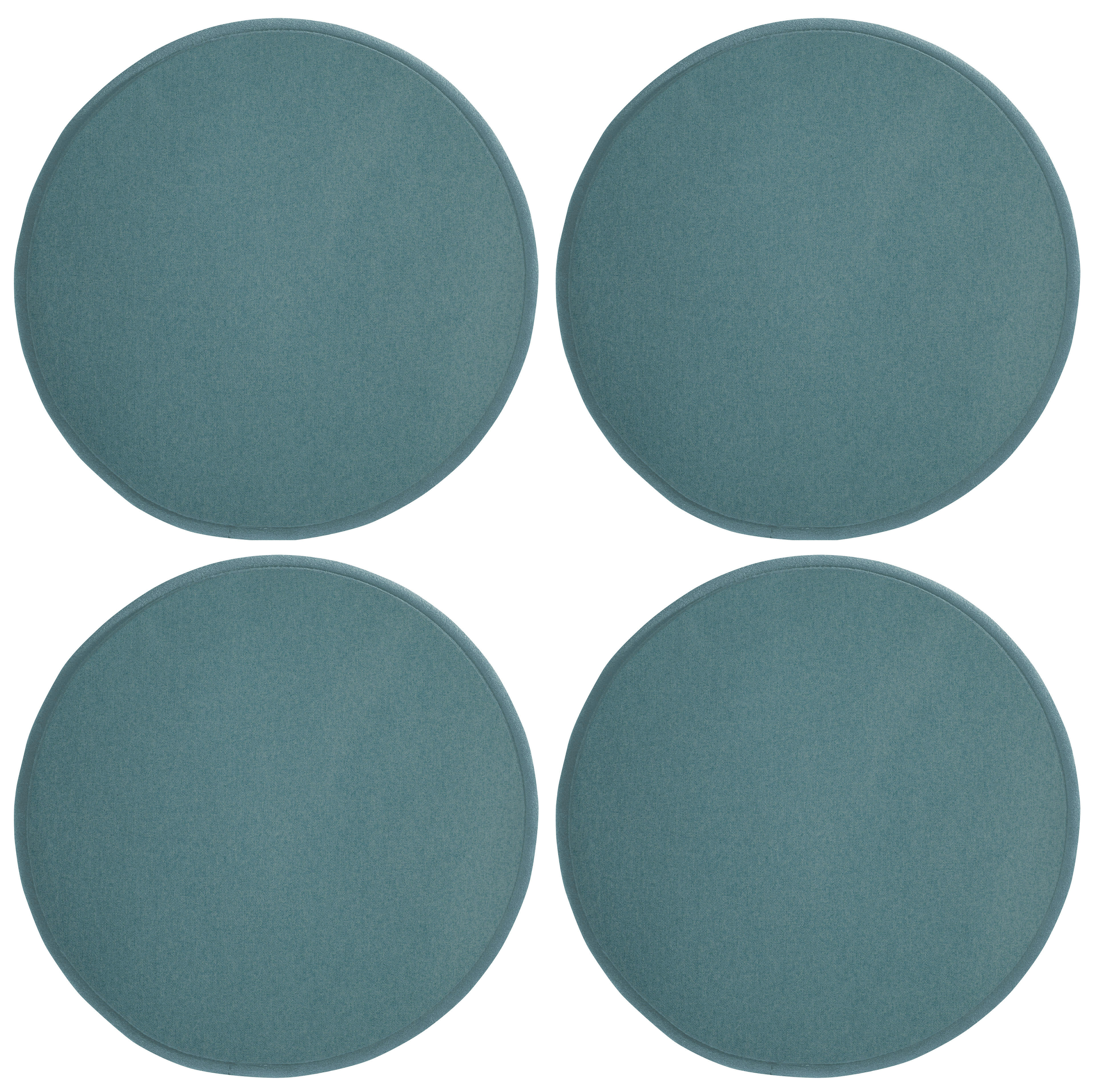 FELT - Galettes de chaise aquarius imitation feutre - Lot de 4 -  Ø 35cm