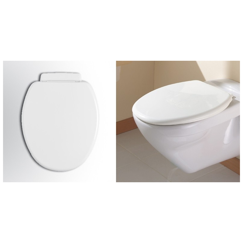 Abattant de toilette Picolo en thermoplastique blanc ALLIBERT