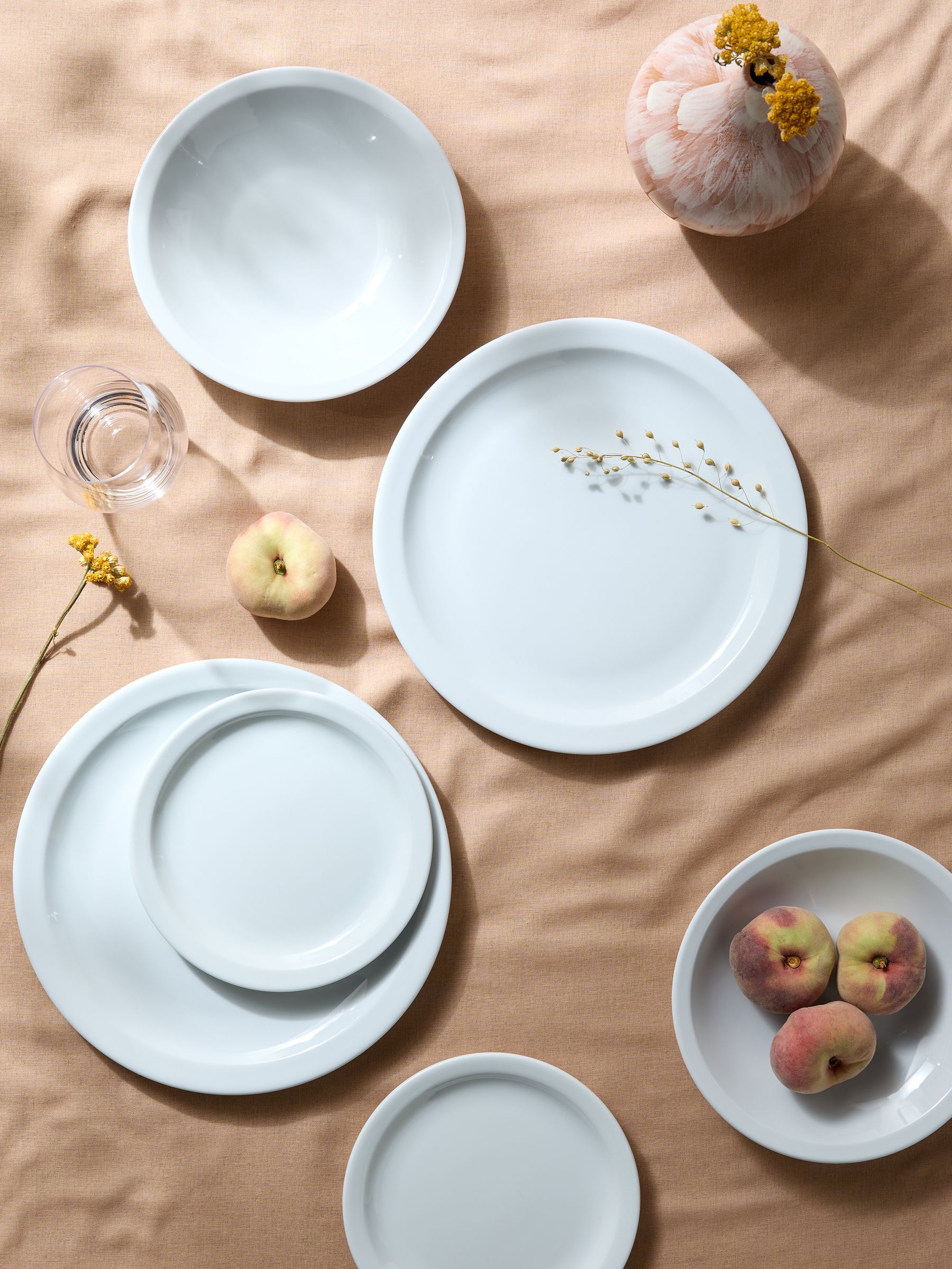 Ottilie 12 Piece Dinner Set in White