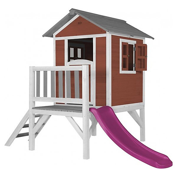 Maisonnette Scandinavian rouge - Toboggan violet