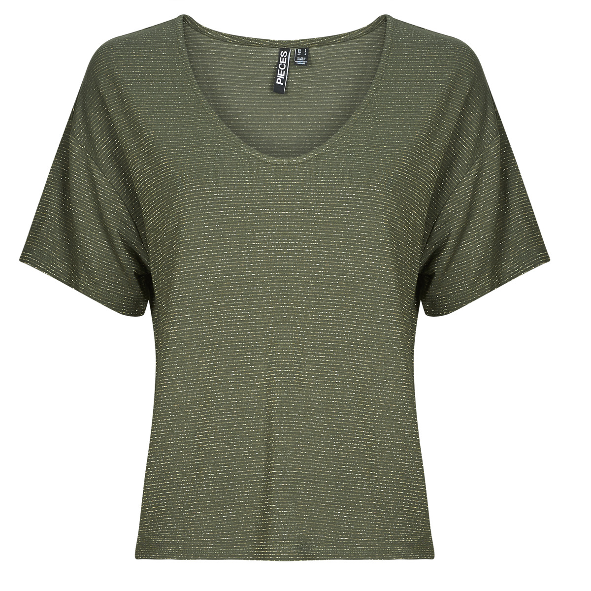 Pieces - PCBILLO OVERSIZED TEE - Kaki