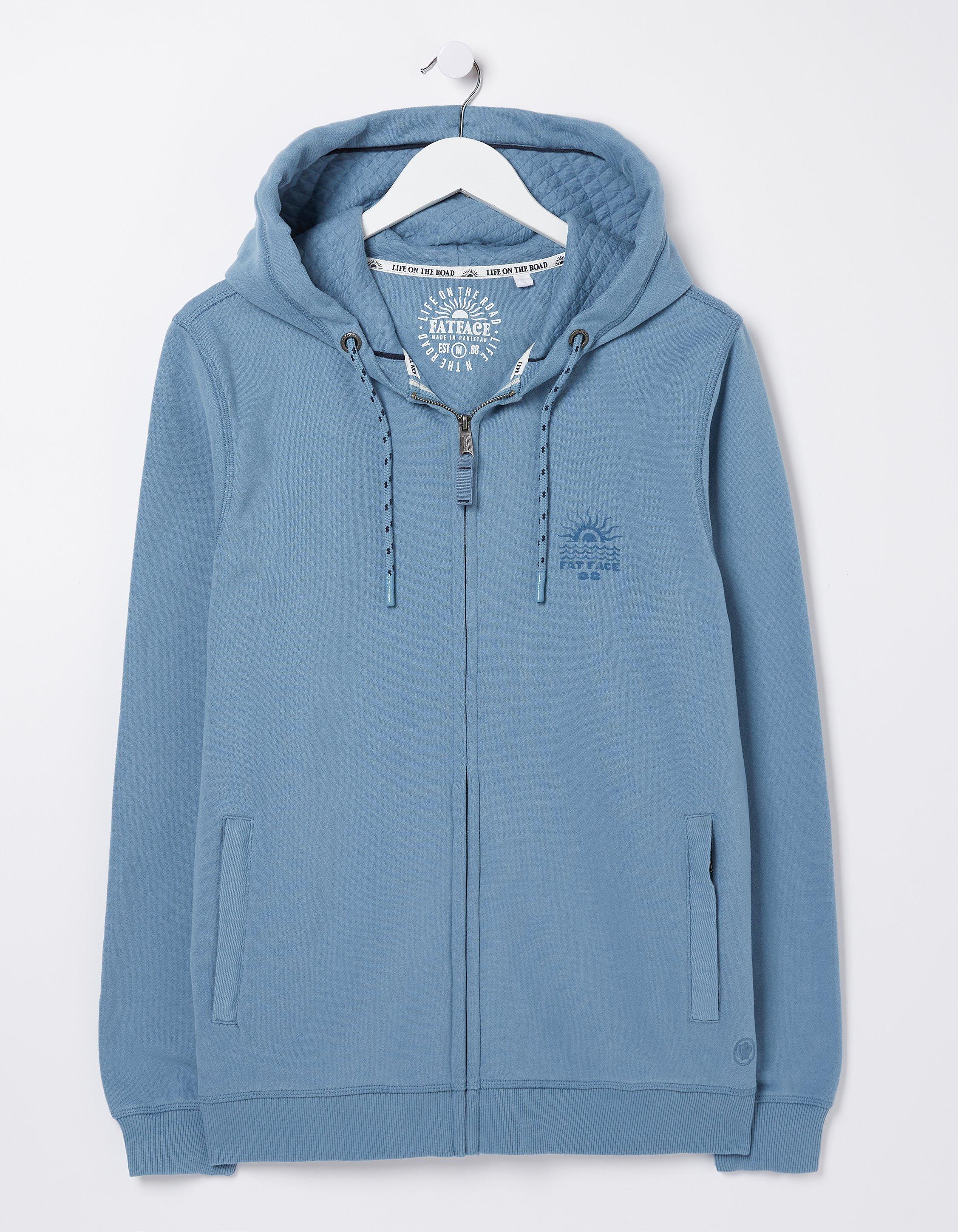 Graphic Zip Through Hoodie