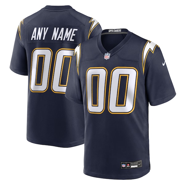Los Angeles Chargers Nike Alternate Super Chargers Game Custom Jersey - Navy