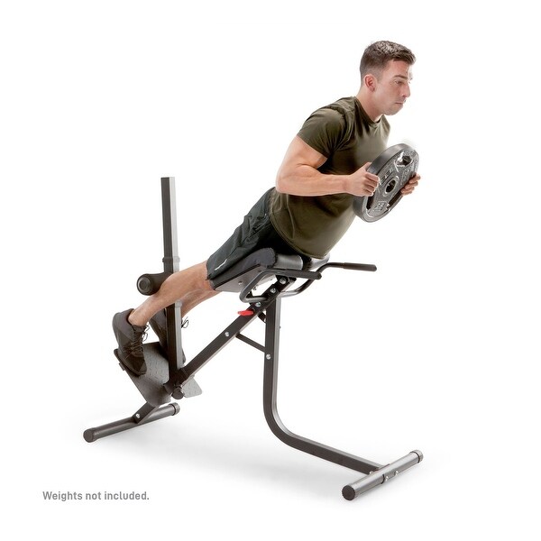 Marcy Pro JD-5481 Deluxe Steel Frame Hyper Extension Bench for Racks & Home Gyms - 48.4