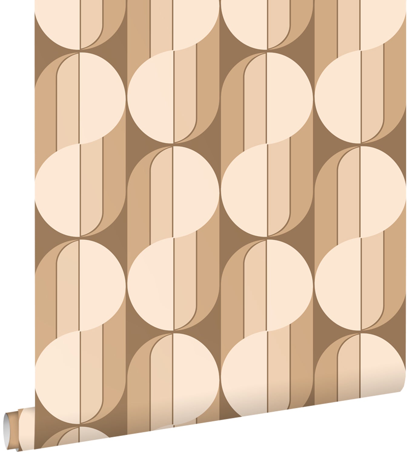 ESTAhome behang retro ornamenten bruin - 50 x 900 cm - 131588
