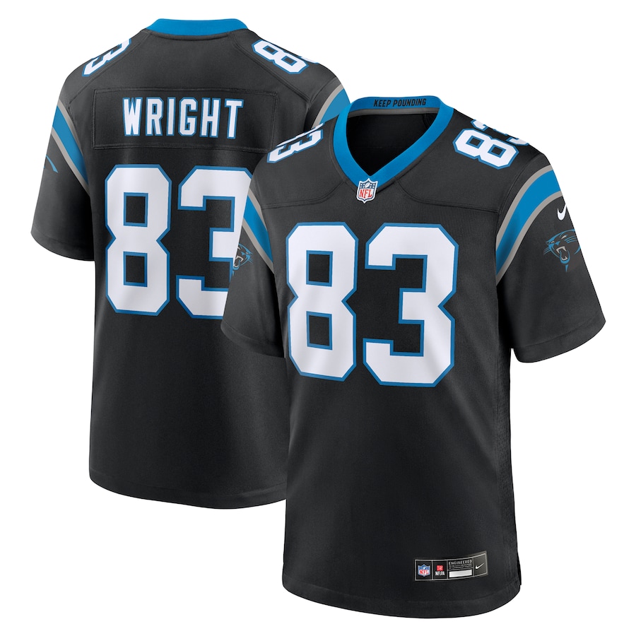 Derek Wright Carolina Panthers Nike Team Game Jersey - Black