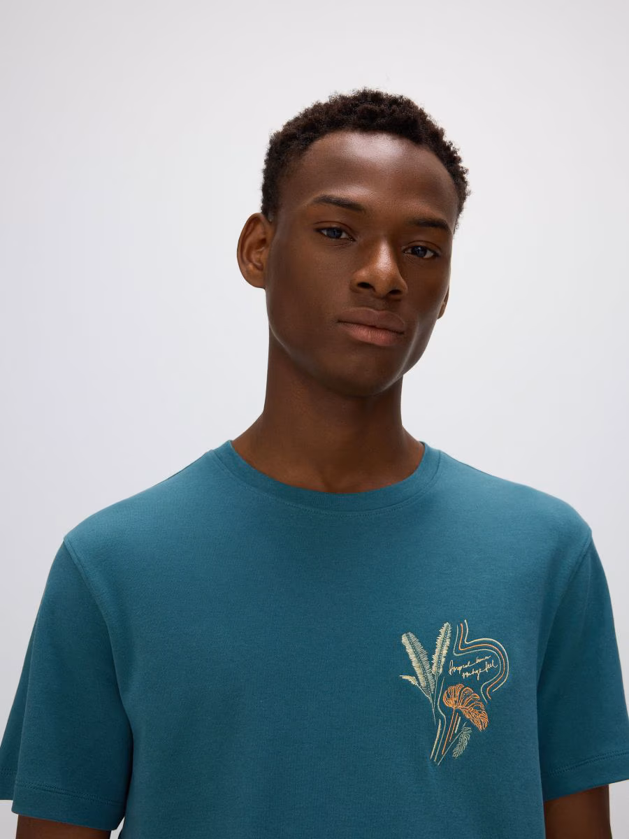 Regular Fit T-Shirt With Embroidery