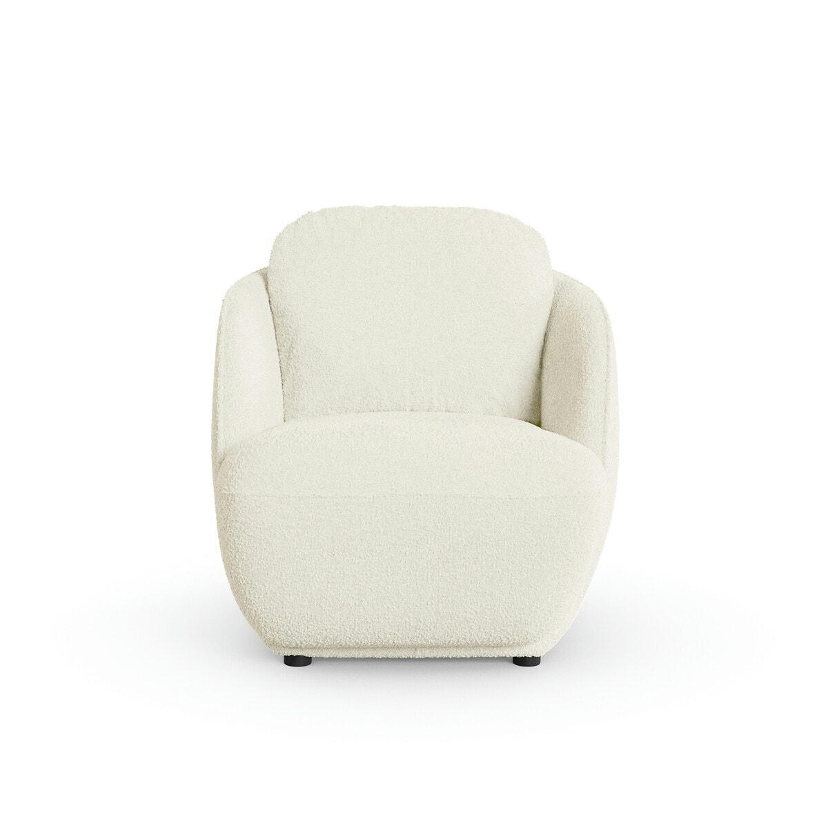Fauteuil boule tissu bouclette, Alpine