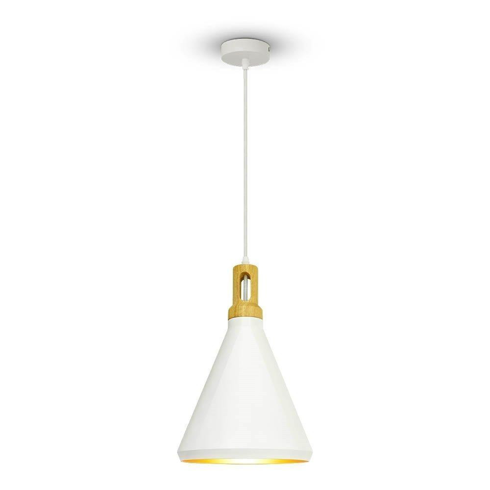Lampa wisząca biała VT-7525 1xE27x60W wym: 120x25x25 cm V-TAC