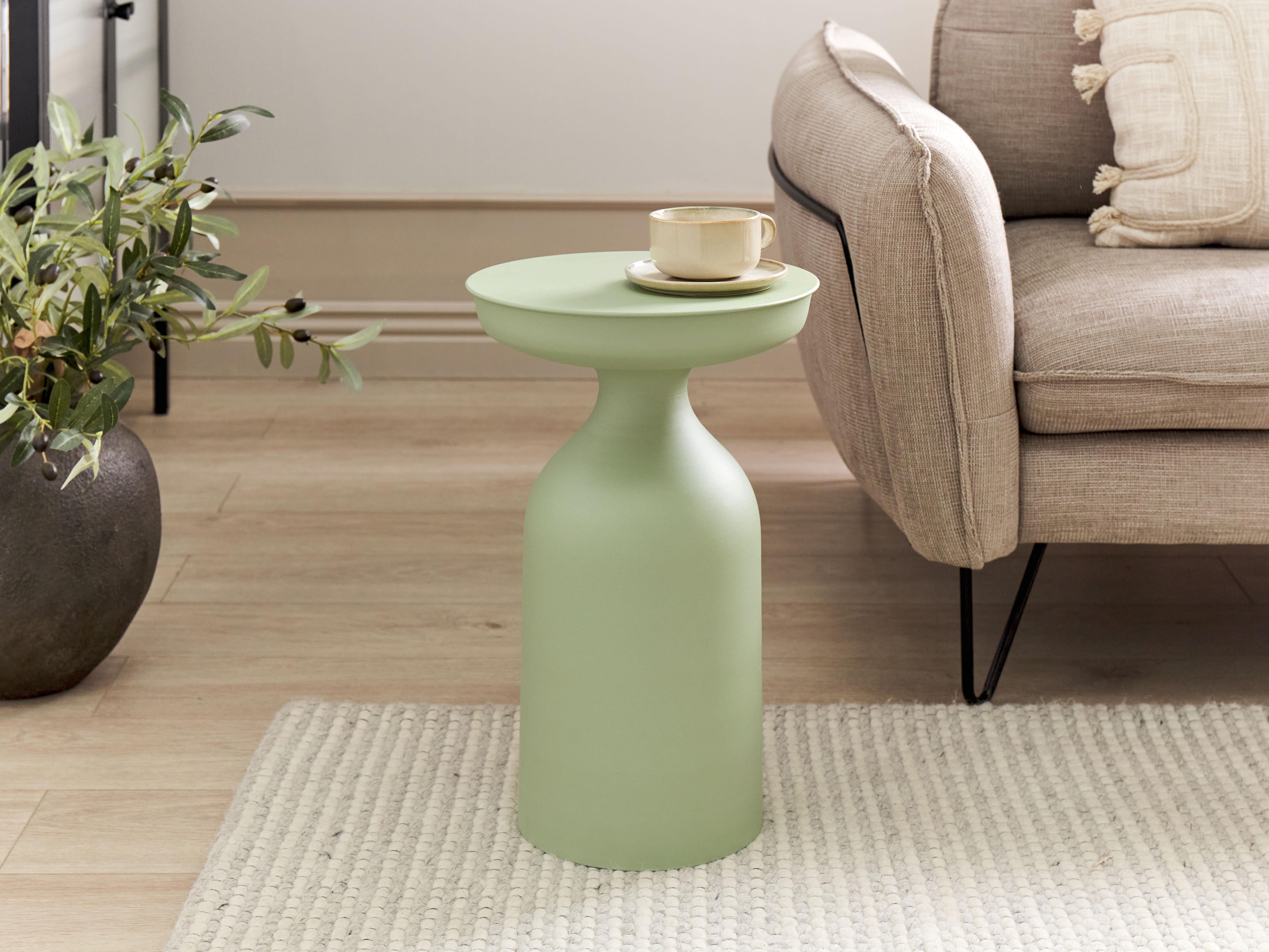 Side Table TENJO Metal Light Green