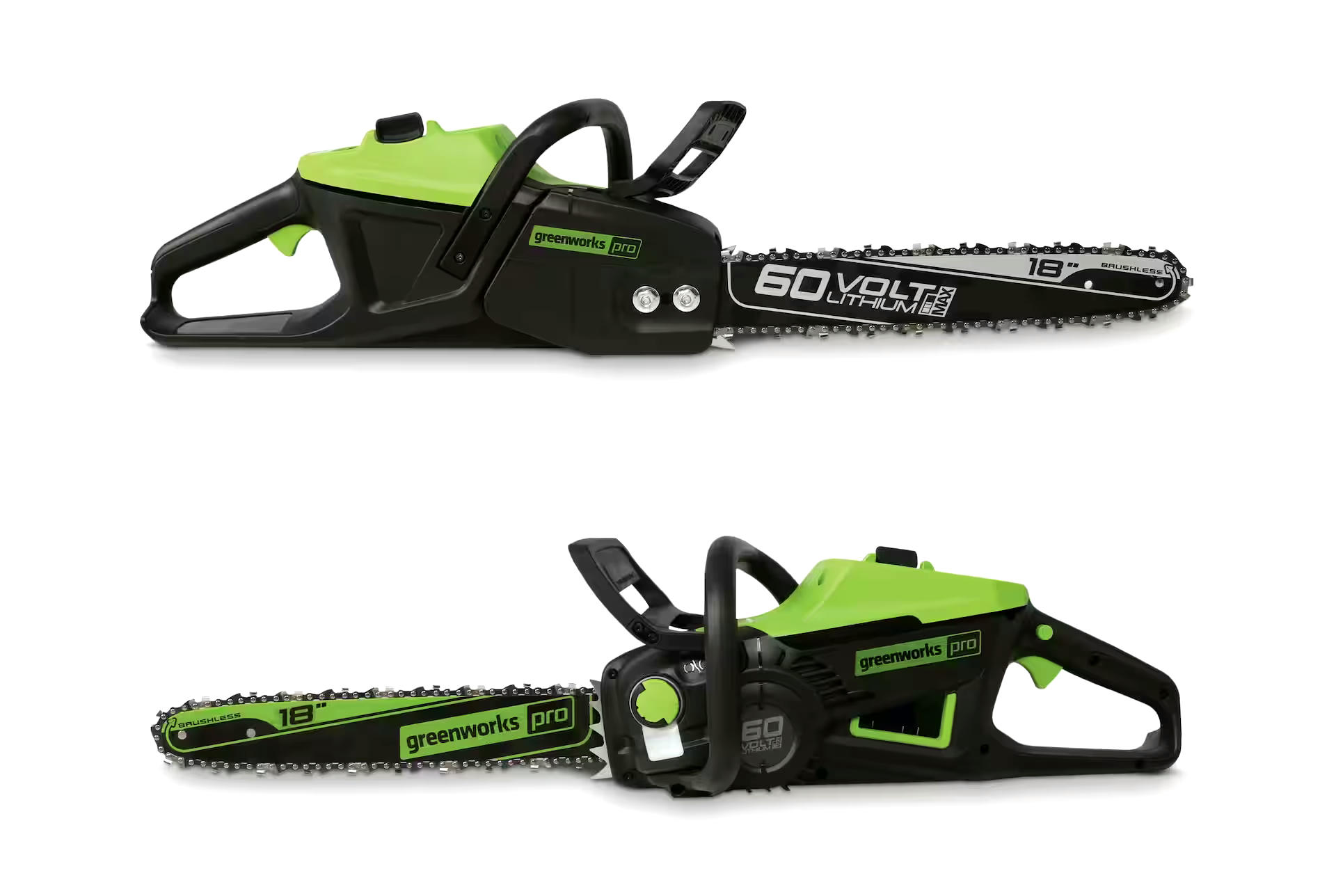 Greenworks PRO 60V Max Lithium-ion Brushless Chainsaw, 18-in