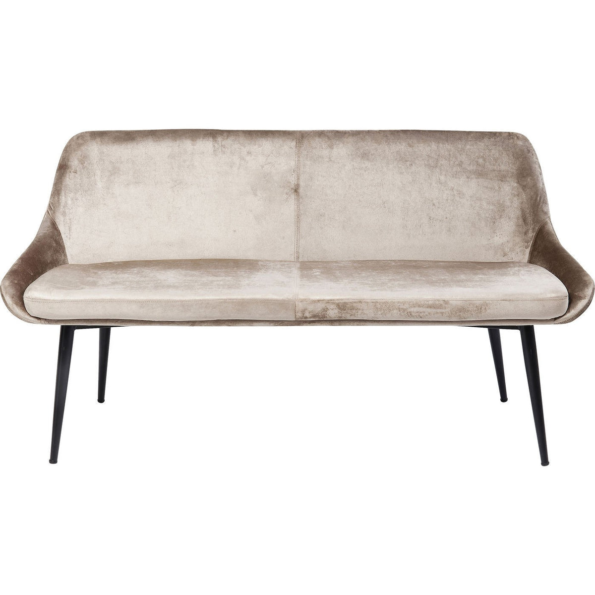 Kare Design Eetkamerbank East Side fluweel beige