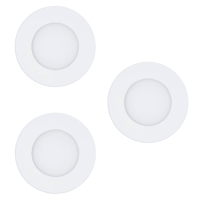 Spot encastrable LED Fueva-z blanc dimmable Ø 8,5 cm 3 x 2,8 W EGLO