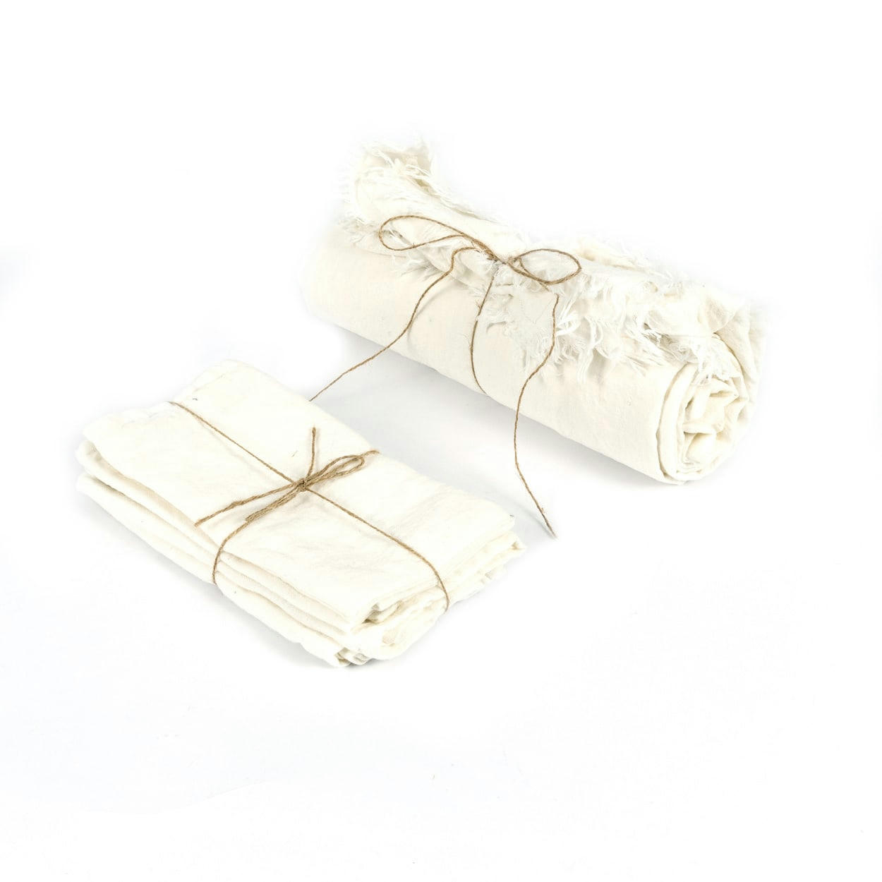 LINEN - Nappe en lin blanc 180x300