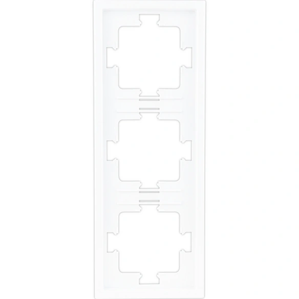 Rahmen 3-fach, Futura, Weiß, 1,2 cm