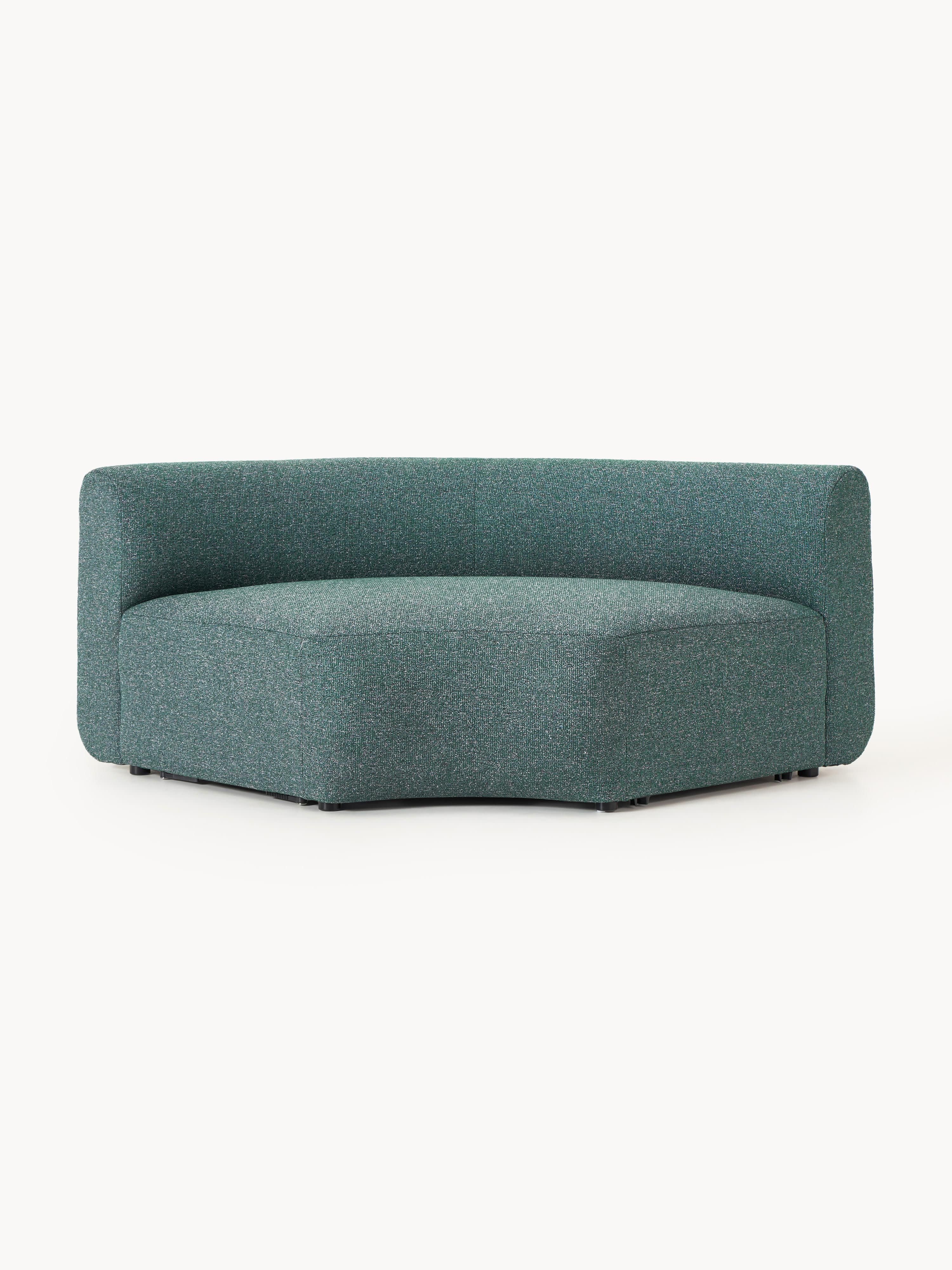 Rundes Bouclé-Eckmodul Sofia