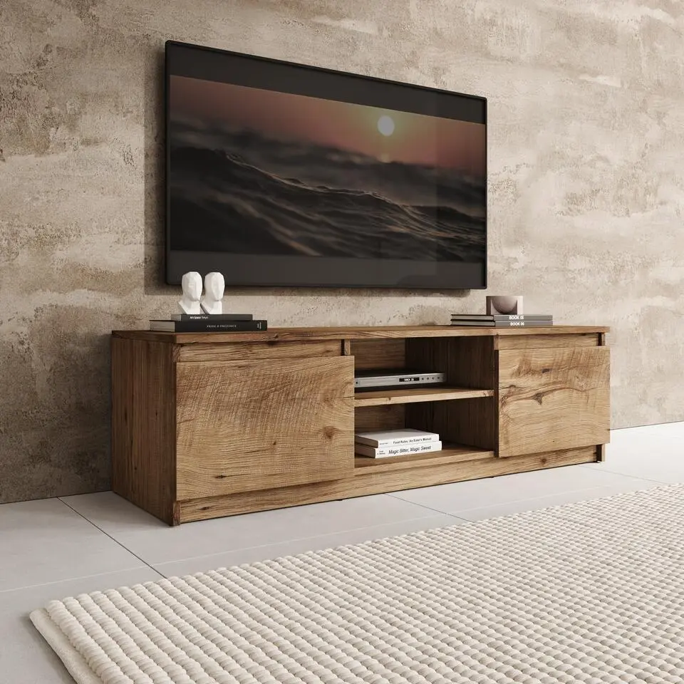 Meubella - TV-Meubel Diaz - Eiken - 120 cm