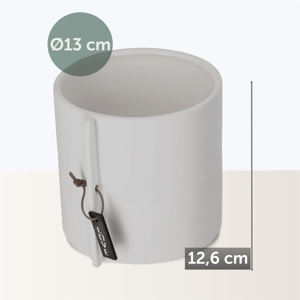Kadax Doniczka Ceramiczna 13cm Osłonka Szara