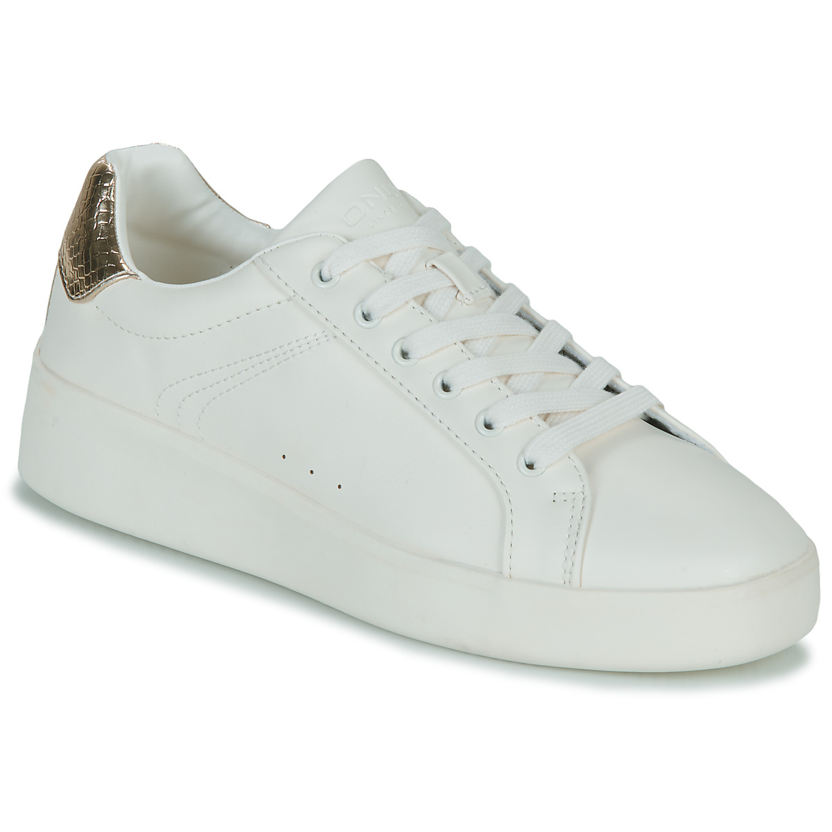 Only - ONLSOUL-4 PU SNEAKER NOOS - White / Gold