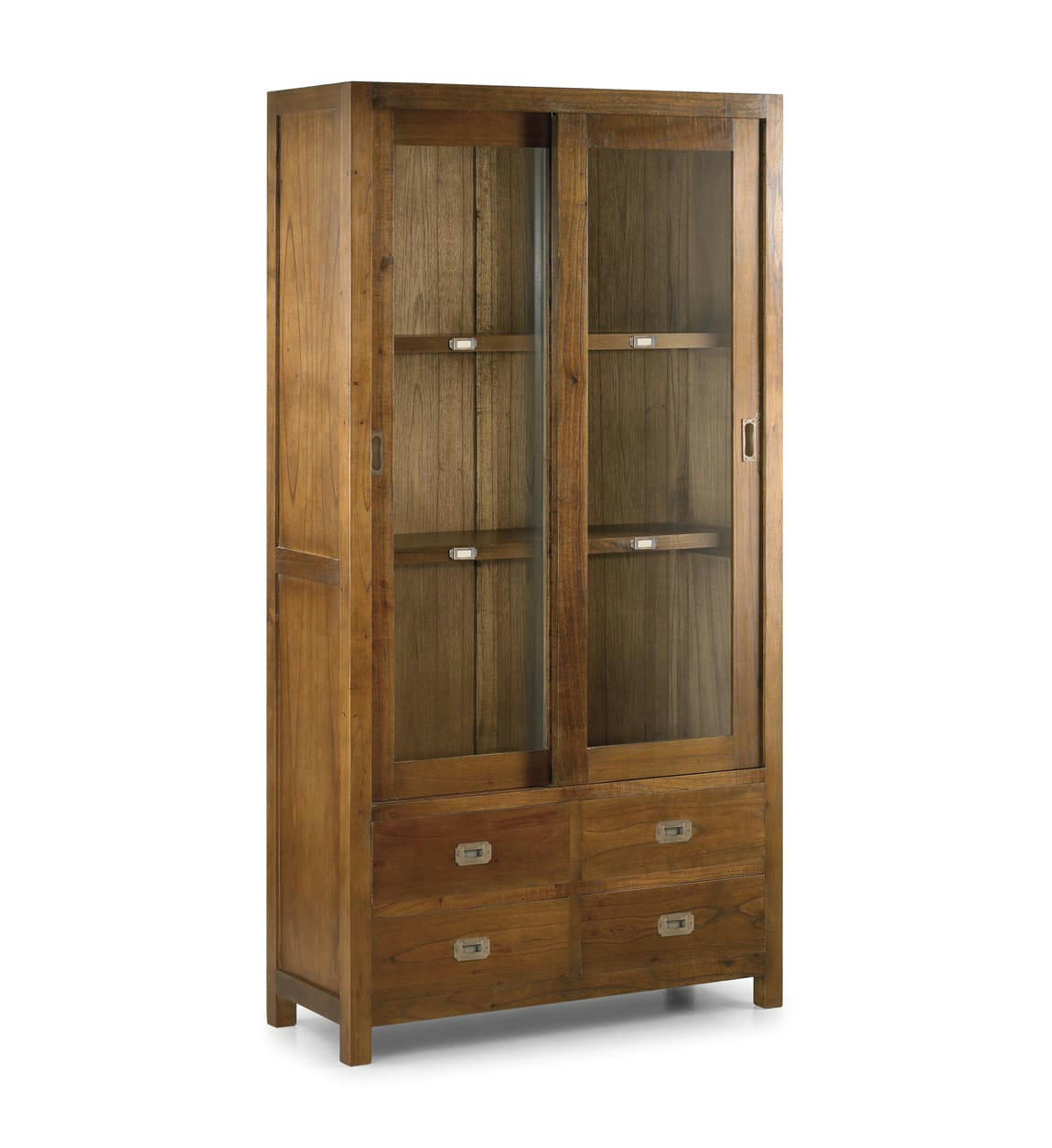 STAR - Vitrine en bois de mindi marron H190