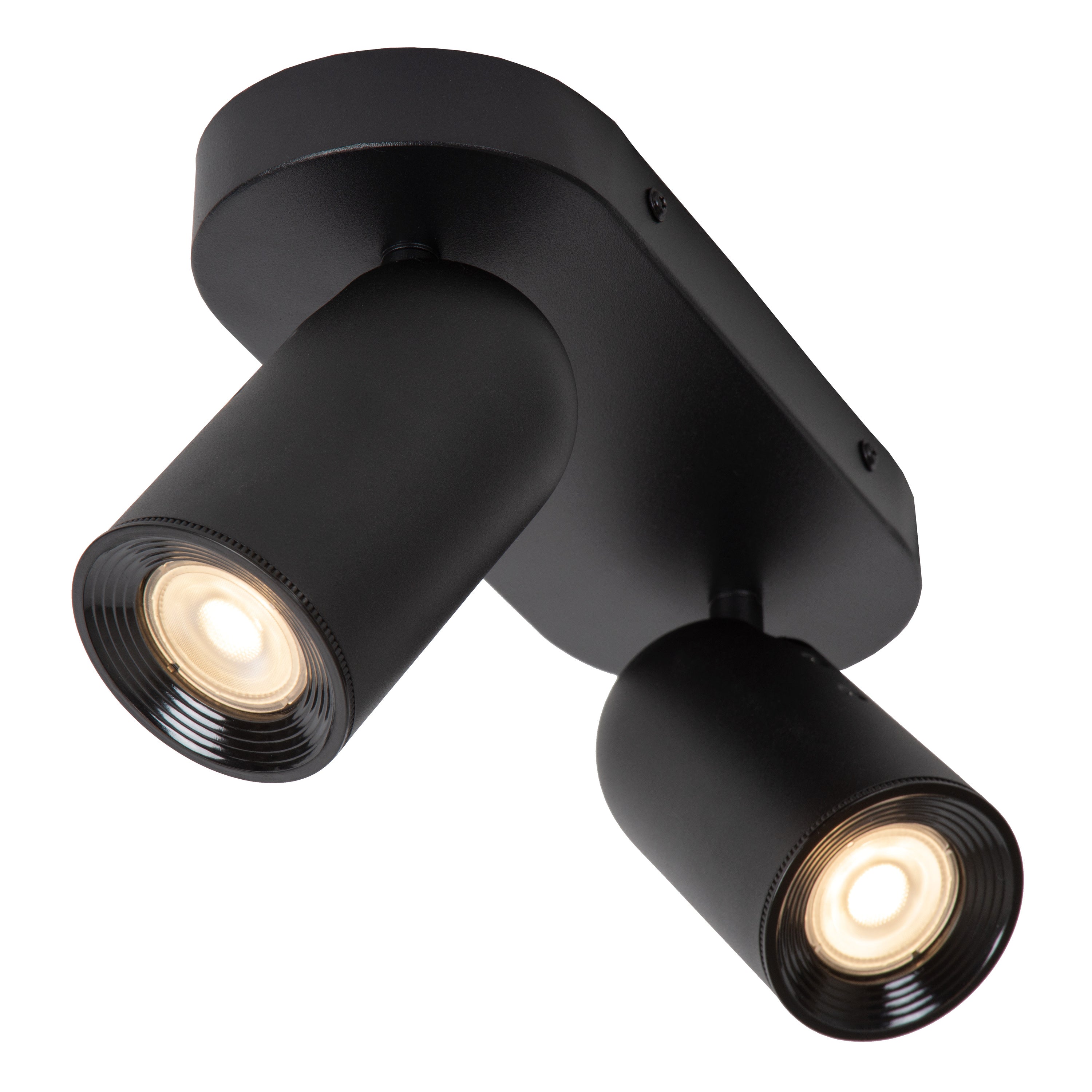 Lucide PUNCH - Plafondspot - 2xGU10 - Zwart