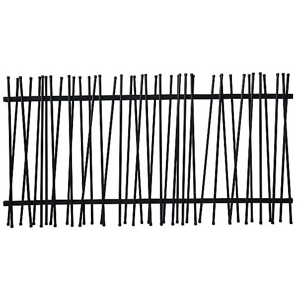 Clôture acier GoodHome Neva anthracite RAL 7021 180 x h.180 cm