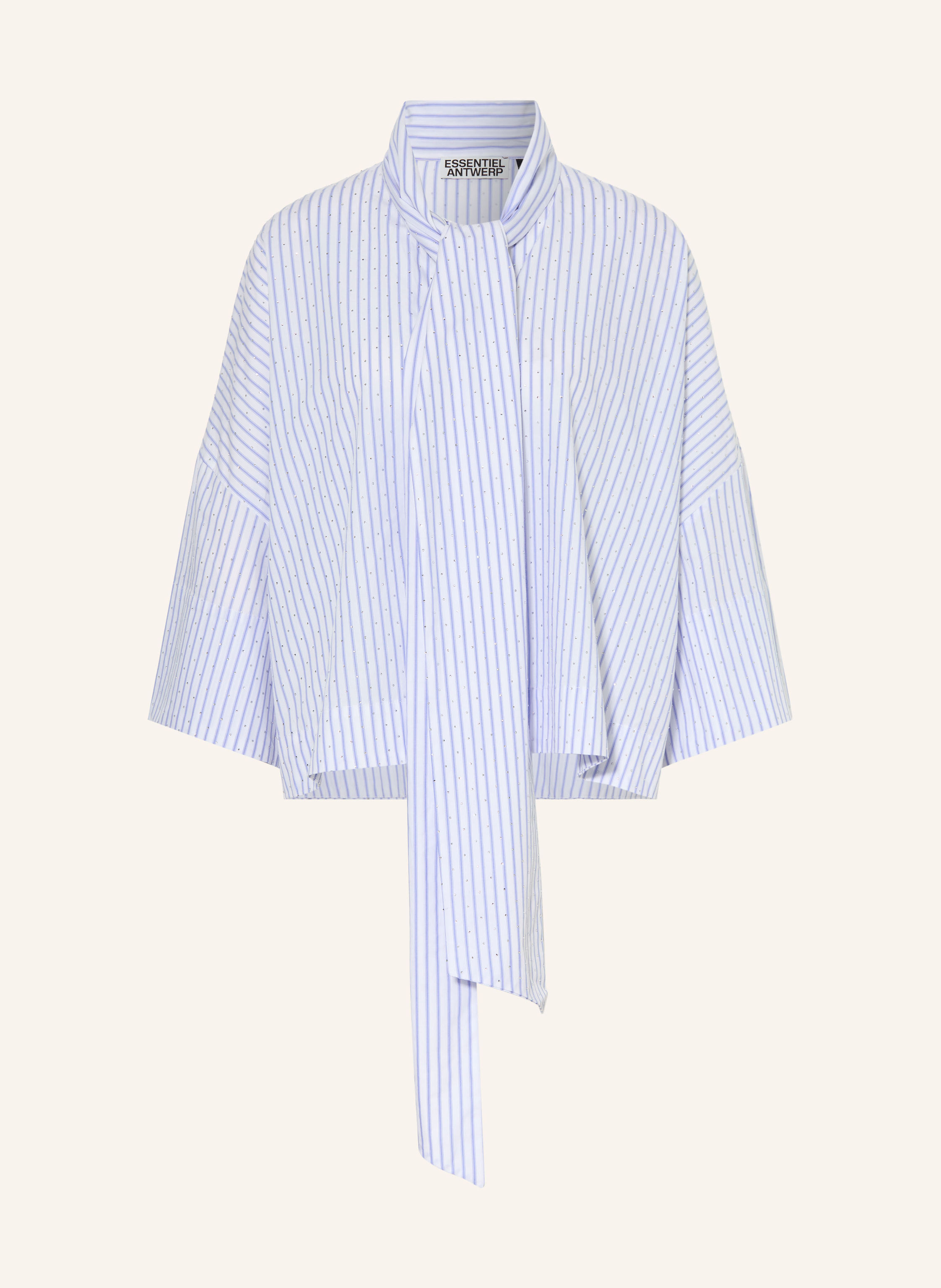 ESSENTIEL ANTWERP Schluppenbluse KEFIR mit 3/4-Arm und Schmucksteinen