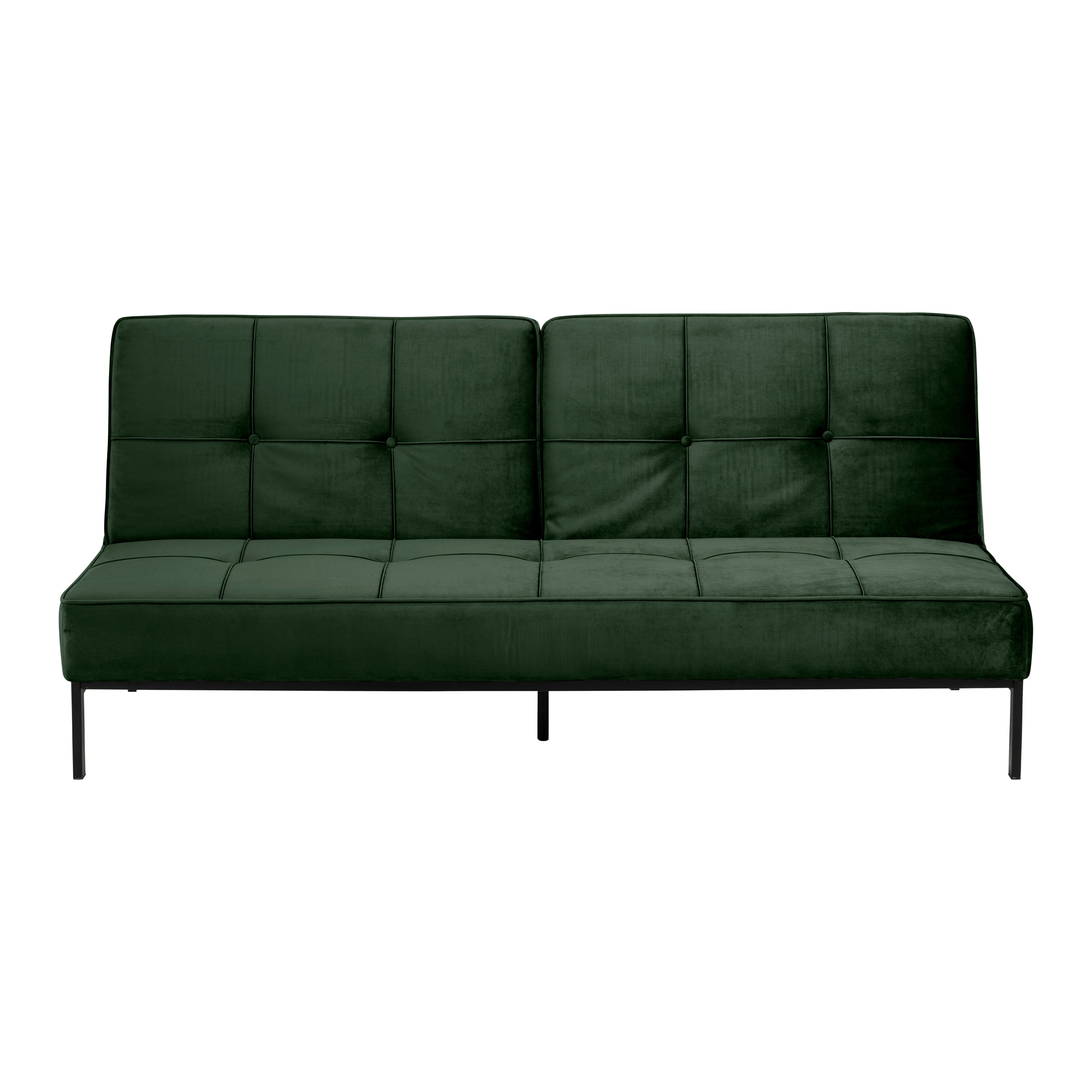 by fonQ basic Sabine Slaapbank - Fluweel - Donkergroen