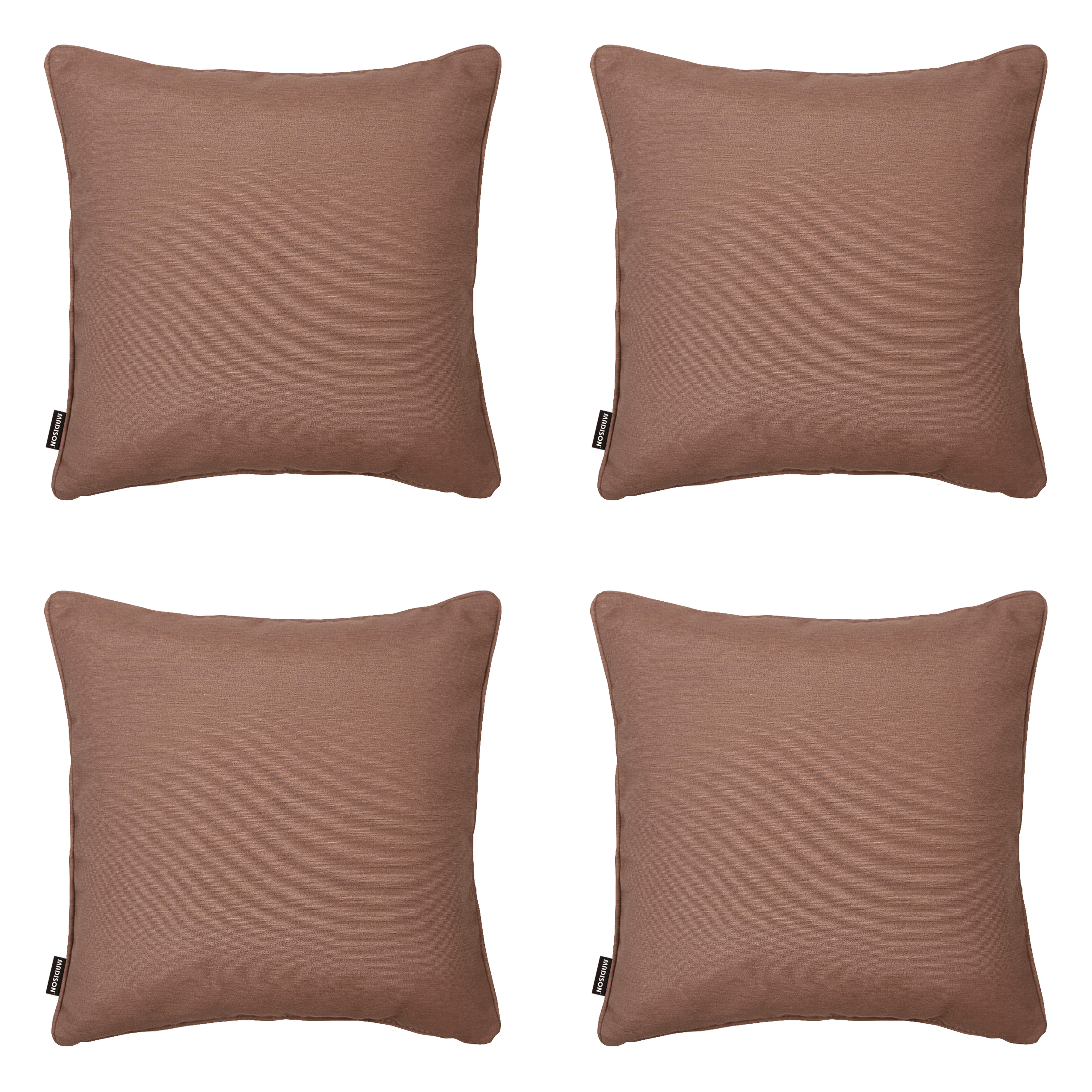 Madison sierkussen Panama - bruin - 60x60x10cm - set van 4