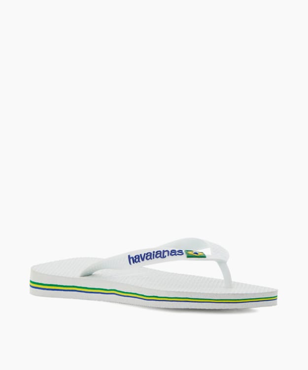 Brasil Flip Flops White - Havaianas Brazil Flag Flip Flops