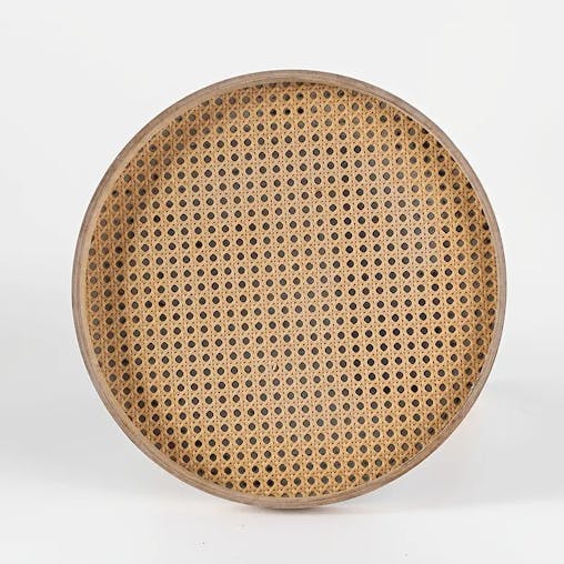 NNETM Add a touch of nature to your bedroom with this space-saving rattan nightstand