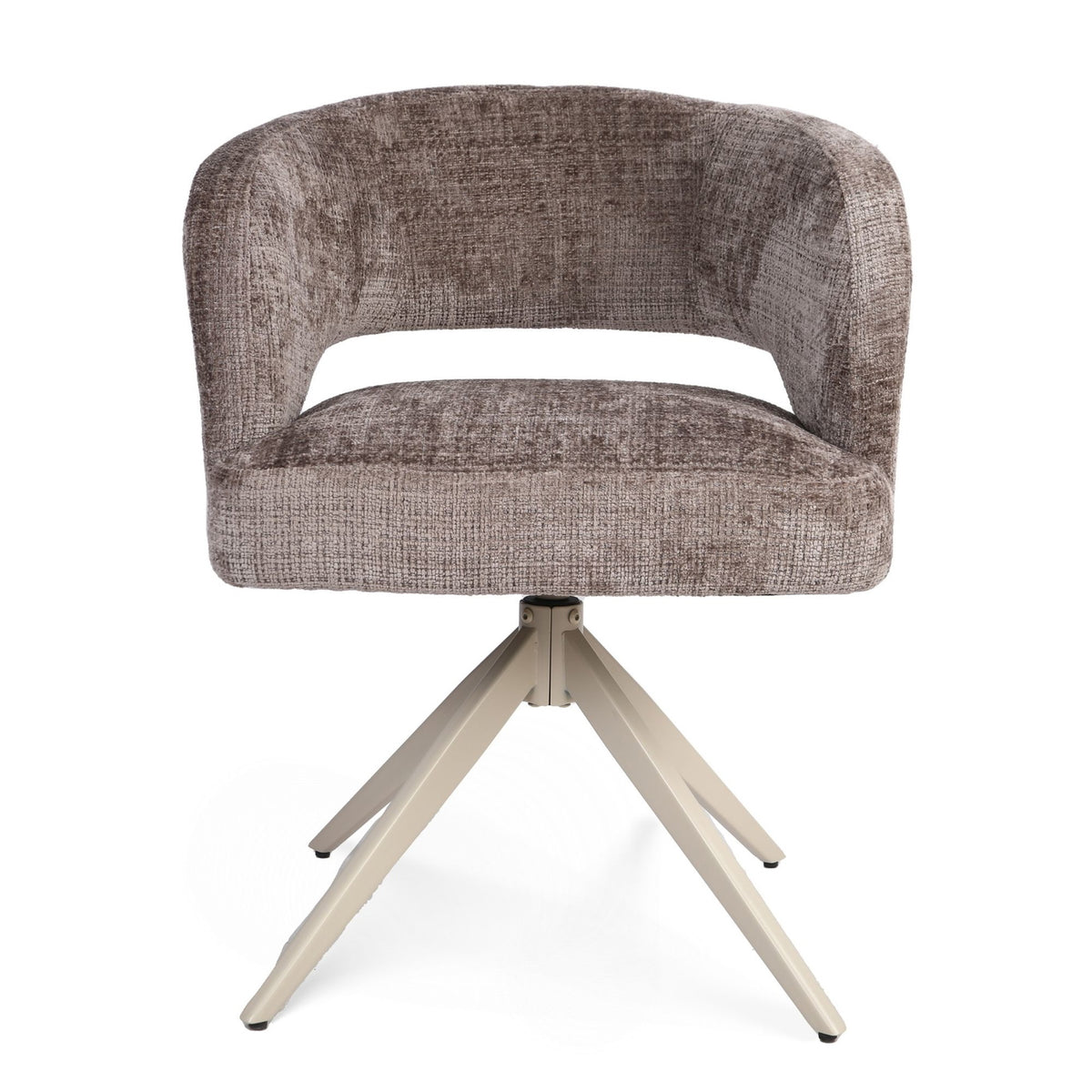 Starfurn Eetkamerstoel Demi - Taupe/Zand - Set van 2